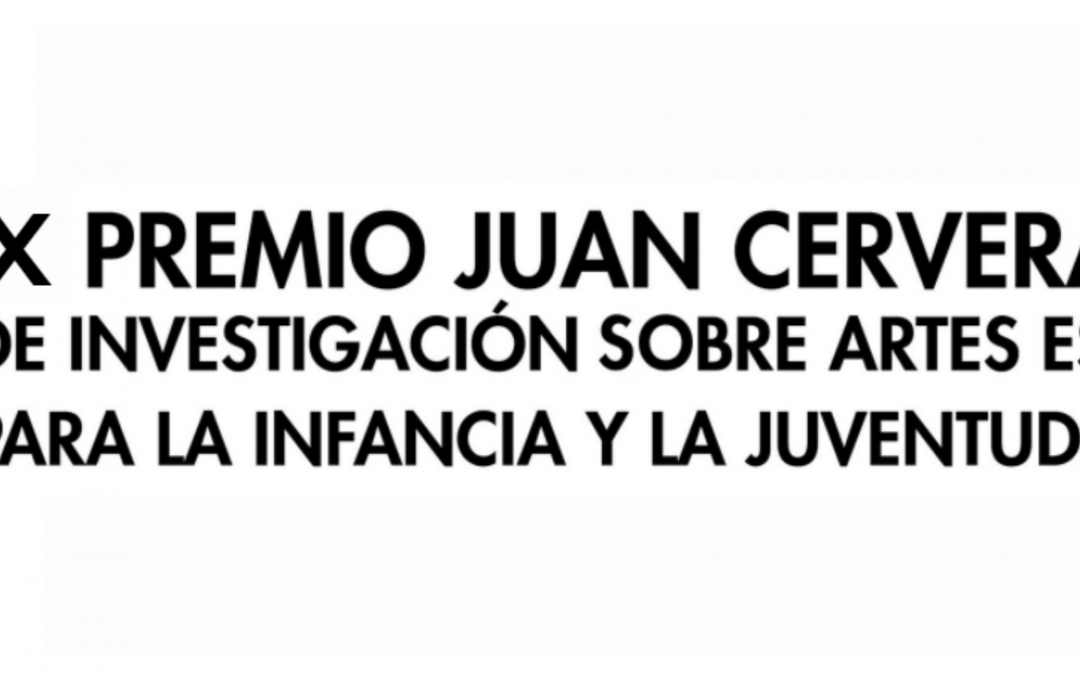 The call for the 10th Juan Cervera Research Award for Performing Arts for Children and Youth is open