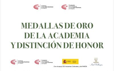 MEDALLA DE OURO 2021 DA ACADEMIA DE ARTES ESCÉNICAS DE ESPAÑA.